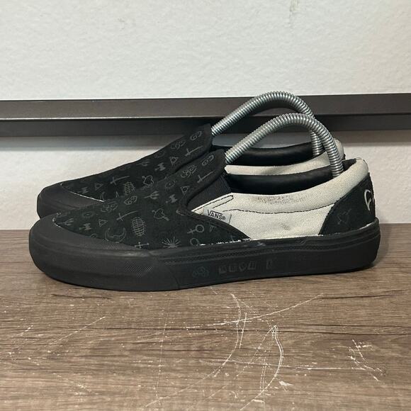 Vans Classic Slip-On X Cult BMX Men’s Athletic Skate Shoes Size 7 Black - Picture 1 of 8